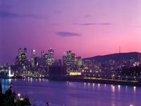 Montréal skyline and St. Lawrence River Montréal skyline and St. Lawrence River
