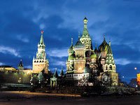 St Basils Cathedral at dusk